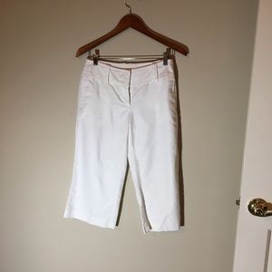 Cropped, wide leg linen summer pants.